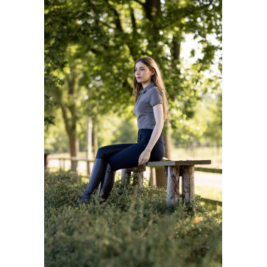 Pantalon d'équitation taille haute Tara silicone fond intégral femme Horze Pantalon d'équitation taille haute Tara silicone fond intégral femme Horze