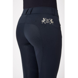 Pantalon d'équitation Meghan fond intégral grip silicone femme B Vertigo Bleu marine foncé Pantalon d'équitation Meghan fond intégral grip silicone femme B Vertigo Bleu marine foncé