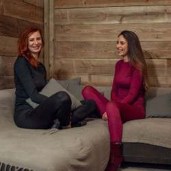 Pantalon sous-vêtement mélange laine Roxie femme B Vertigo Noir