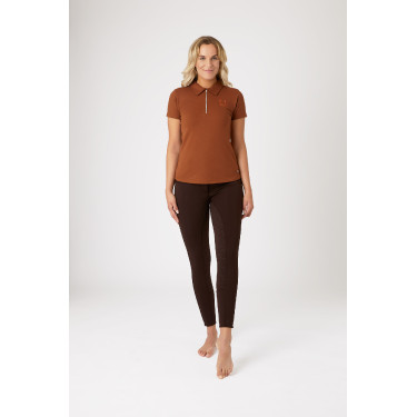 Polo Amy coton extensible manches courtes femme Horze Polo Amy coton extensible manches courtes femme Horze