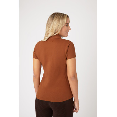 Polo Amy coton extensible manches courtes femme Horze Polo Amy coton extensible manches courtes femme Horze