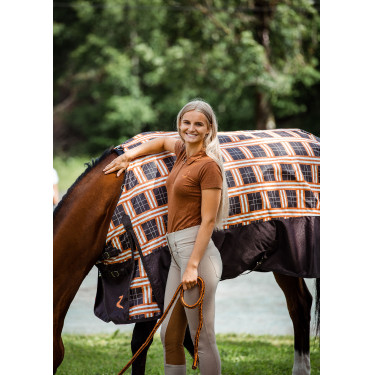 Polo Amy coton extensible manches courtes femme Horze Polo Amy coton extensible manches courtes femme Horze