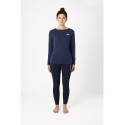 Tee-shirt manches longues Daniele femme B Vertigo Bleu marine foncé