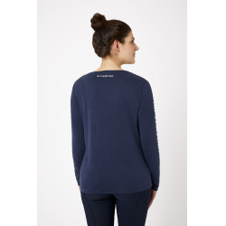 Tee-shirt manches longues Daniele femme B Vertigo Bleu marine foncé