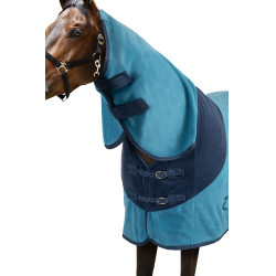Couverture polaire avec couvre-encolure Turin Horze Bleu roi