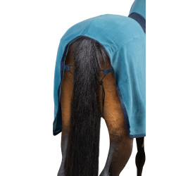 Couverture polaire avec couvre-encolure Turin Horze Bleu roi