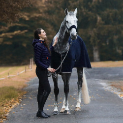 Licol Kiel avec matelassage en polaire Horze Bleu marine foncé