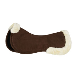 Amortisseur en mousse à mémoire de forme avec fausse fourrure Horze Marron