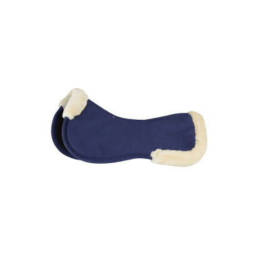 Amortisseur en mousse à mémoire de forme avec fausse fourrure Horze Bleu foncé Amortisseur en mousse à mémoire de forme avec fausse fourrure Horze Bleu foncé