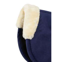 Amortisseur en mousse à mémoire de forme avec fausse fourrure Horze Bleu foncé Amortisseur en mousse à mémoire de forme avec fausse fourrure Horze Bleu foncé