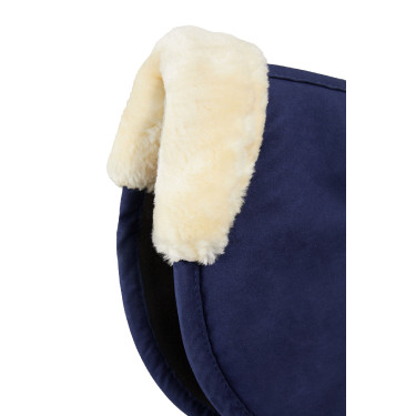 Amortisseur en mousse à mémoire de forme avec fausse fourrure Horze Bleu foncé Amortisseur en mousse à mémoire de forme avec fausse fourrure Horze Bleu foncé