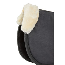 Amortisseur en mousse à mémoire de forme avec fausse fourrure Horze Gris Amortisseur en mousse à mémoire de forme avec fausse fourrure Horze Gris
