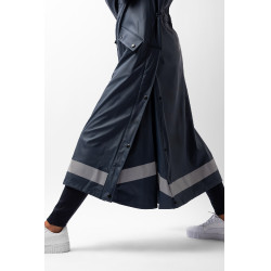 Imperméable Horze Hazel femme long à fentes Bleu marine foncé