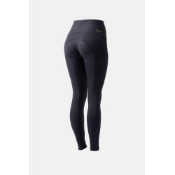 Legging Horze Mathilde fond silicone femme Bleu marine foncé