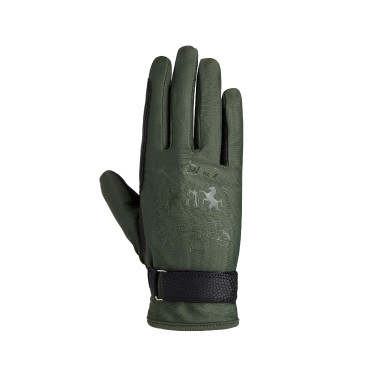 Gants d'équitation B Vertigo Laia femme avec logo imprimé Gants d'équitation B Vertigo Laia femme avec logo imprimé