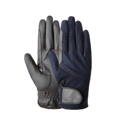 Gants d'équitation été Horze Leni femme Marine foncé Bleu Gants d'équitation été Horze Leni femme Marine foncé Bleu