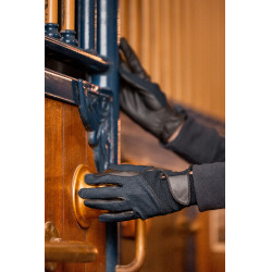 Gants d'équitation été Horze Leni femme Marine foncé Bleu Gants d'équitation été Horze Leni femme Marine foncé Bleu