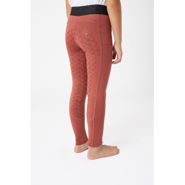 Legging d'équitation silicone Horze Leighton Ado fond intégral avec doublure chaude Legging d'équitation silicone Horze Leighton Ado fond intégral avec doublure chaude