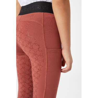 Legging d'équitation silicone Horze Leighton Ado fond intégral avec doublure chaude Legging d'équitation silicone Horze Leighton Ado fond intégral avec doublure chaude
