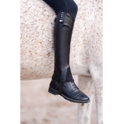 Mini-chaps Horze Portland enfant à lanière Noir