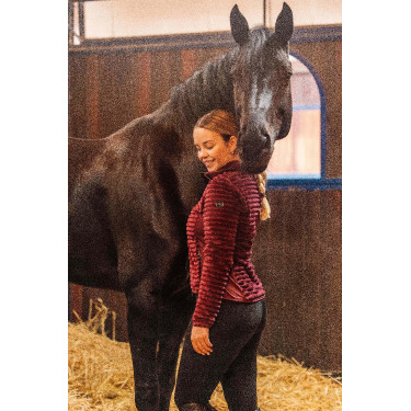Veste d'équitation polaire rayée Horze Della femme Veste d'équitation polaire rayée Horze Della femme