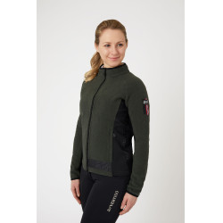 Veste d'équitation polaire stretch B Vertigo Cleo femme Vert lierre Veste d'équitation polaire stretch B Vertigo Cleo femme Vert lierre