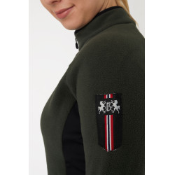 Veste d'équitation polaire stretch B Vertigo Cleo femme Vert lierre Veste d'équitation polaire stretch B Vertigo Cleo femme Vert lierre