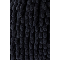 Gant de pansage en microfibre Horze Noir