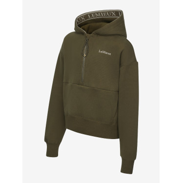 Sweat à capuche LeMieux demi-zippé Esme Young Rider Hettie Alpine Marron Sweat à capuche LeMieux demi-zippé Esme Young Rider Hettie Alpine Marron