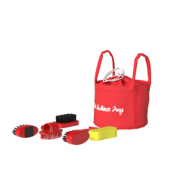 Kit de pansage Mini Poney LeMieux Chilli Rouge