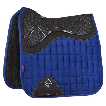 Tapis LeMieux X-Grip Silicone Dressage Square Bleu benetton