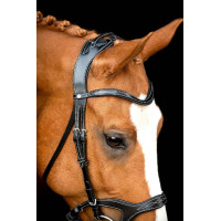 Bridon Montar Monarch cuir tanné de manière organique Noir Bridon Montar Monarch cuir tanné de manière organique Noir