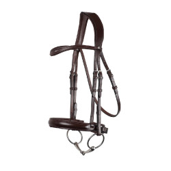 Bridon Montar Normandie cuir tanné Marron