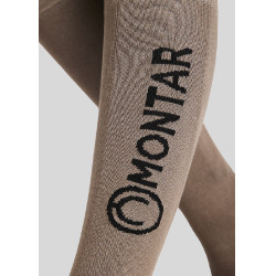 Chaussettes Montar logo Latté Marron