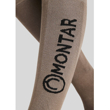 Chaussettes Montar logo Latté Marron