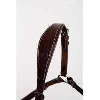 Collier de chasse martingale Montar cuir tanné Marron