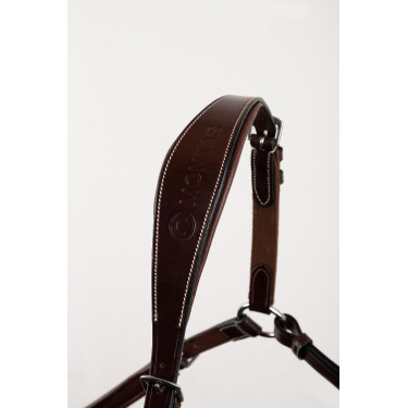 Collier de chasse martingale Montar cuir tanné Marron