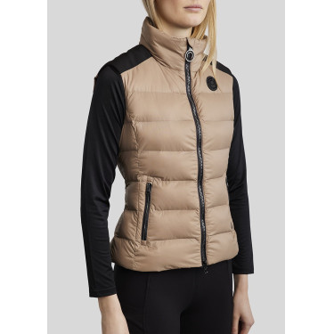 Doudoune sans manches Montar MoAthena raffinée femme Latté Marron