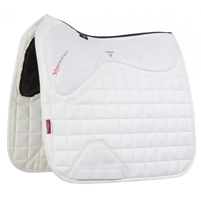 Tapis LeMieux X-Grip Twin Sided Dressage Square Blanc