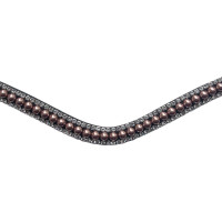 Frontal Montar perles rose gold Marron