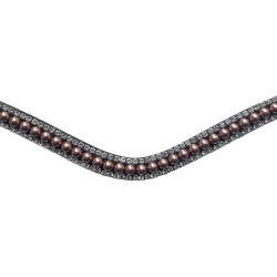 Frontal Montar perles rose gold Marron