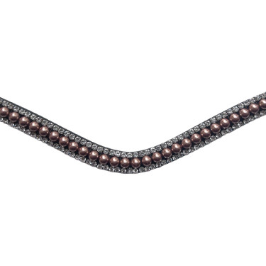 Frontal Montar perles rose gold Marron