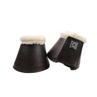 Cloches Montar en cuir PU lisse Marron Cloches Montar en cuir PU lisse Marron