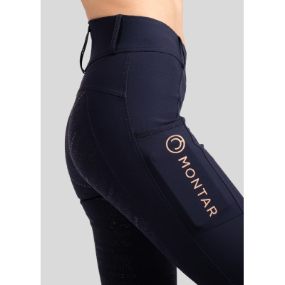 Legging Montar Michelle logo full grip femme Marine / rose gold