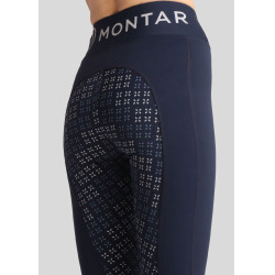 Legging Montar Selena logo full grip femme Marine Bleu marine