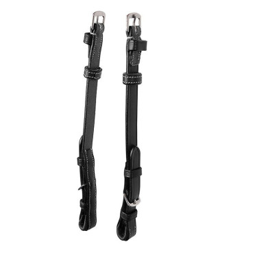 Montant Montar cuir plat noir crème Montant Montar cuir plat noir crème