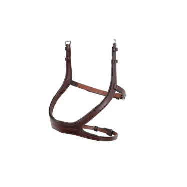 Muserolle combiné Montar ton sur ton Excellence cuir tanné Marron