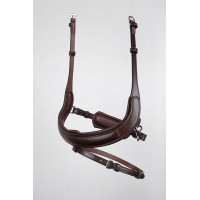 Muserolle Montar Bretagne cuir tanné Marron