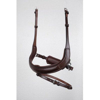 Muserolle Montar Bretagne cuir tanné Marron