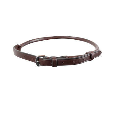 Noseband Montar cuir rond tanné Marron